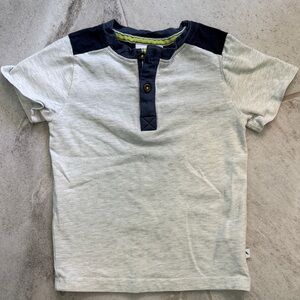 Tommy Bahama Kids Shirt in Navy and Gray